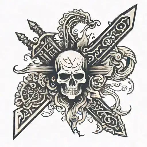 vel weapon tattoo design idea