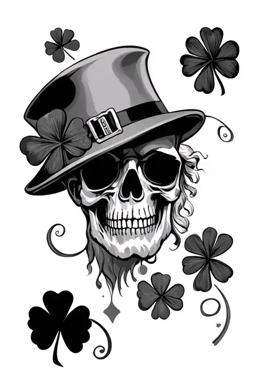 st Patrick's day, proverbs 10:4 tattoo design idea