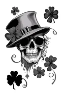 st Patrick's day, proverbs 10:4 tattoo design idea