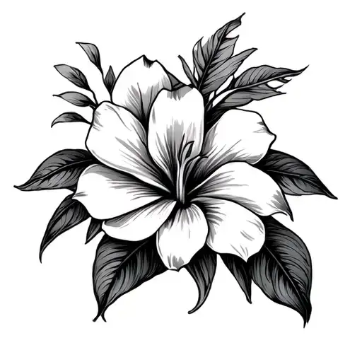 Puerto Rico Flor de Maga tattoo design idea