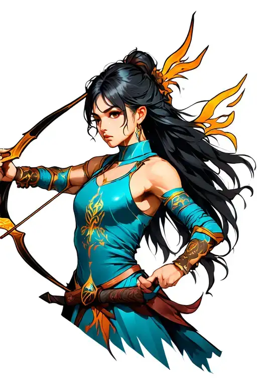 Sagittarius Archer tattoo design idea