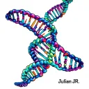 "Julian JR" DNA double helix forming tattoo design idea