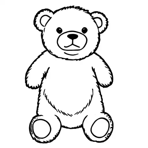 Teddy bears fineline tattoo tattoo design idea