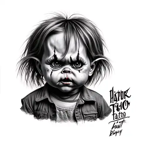 Chucky tattoo design idea