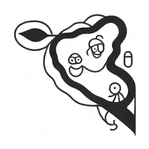 Childrens artwork tattoo design idea