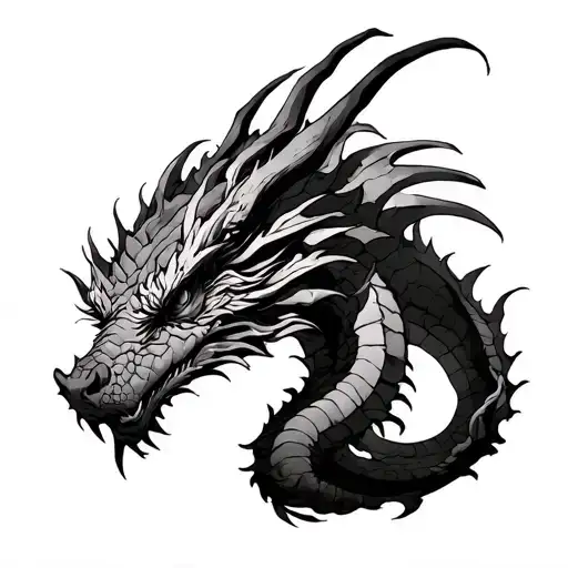 character from book known as "Verity-as-Dragon" tattoo design idea