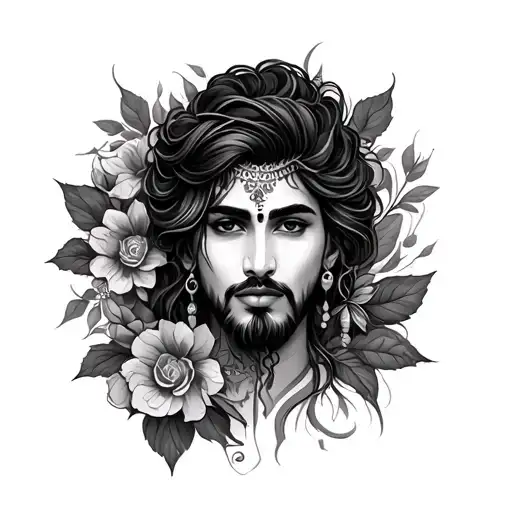 Kirti mukh tattoo design idea