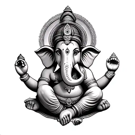 ganpati bappa tattoo design idea