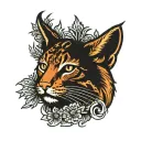 bobcat tattoo design idea