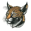bobcat tattoo design idea