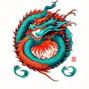 Greek Hydra tattoo design idea