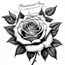 Red roses names and dates incorporated inner fore arm tattoo tattoo design idea