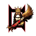 Christ is King tattoo design idea