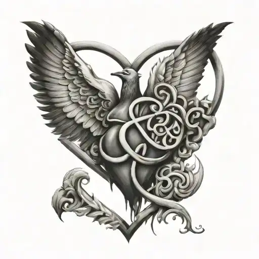 Impossible love symbol tattoo design idea