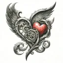 Impossible love symbol tattoo design idea