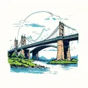 the path i travel is lit by the bridges i burn tattoo design idea