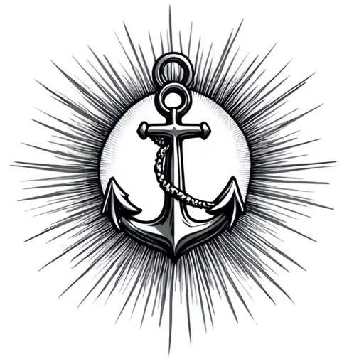 anchor amd starburst tato in finger tattoo tattoo design idea