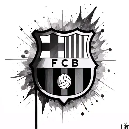 FC Barcelona tattoo design idea