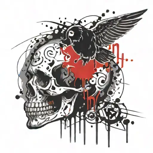 death innocence risk tattoo design idea