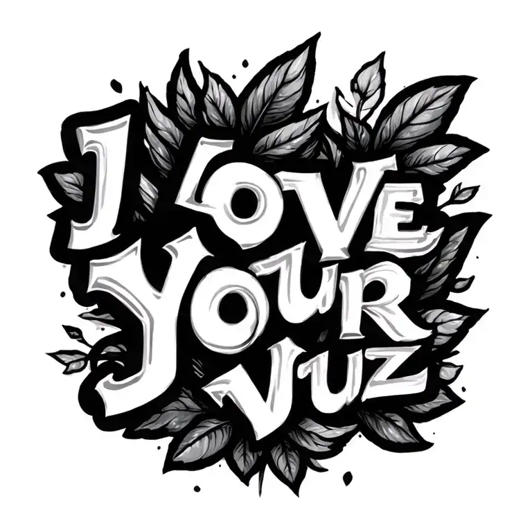 love yourz j cole song tattoo design idea