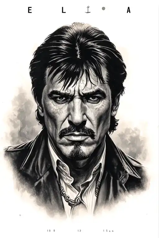 leone scarface con dea minerva tattoo design idea