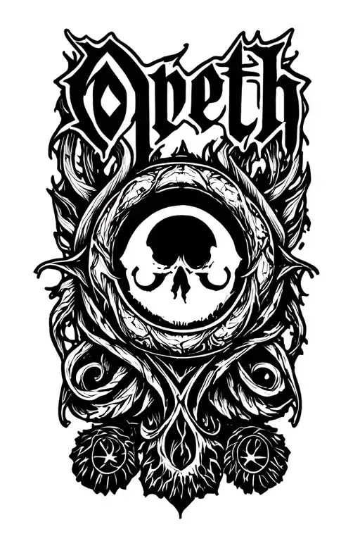 Opeth logo tattoo design idea