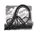 Roller Coaster tattoo design idea