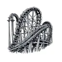 Roller Coaster tattoo design idea