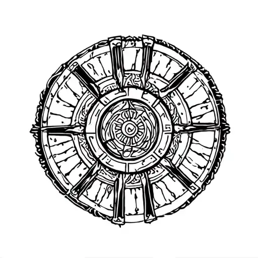 wheel of Time tattoo ideas mixed tattoo design idea