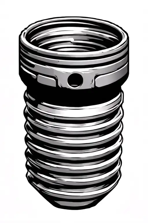 piston rods spark plugs tattoo design idea