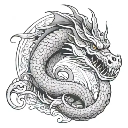 Basilisk tattoo design idea