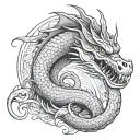 Basilisk tattoo design idea