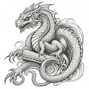 Basilisk tattoo design idea