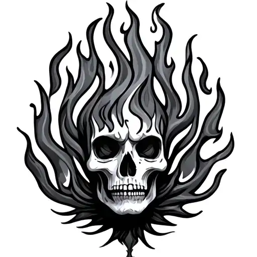 Aiden little flame tattoo design idea