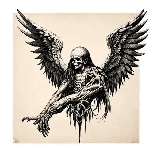 2334+ Death Angel Tattoo Ideas in 2026 - BlackInk AI