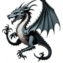 Celtic Dragon tattoo design idea