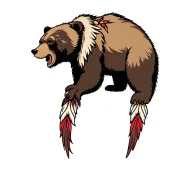 cherokee bear tattoo design idea