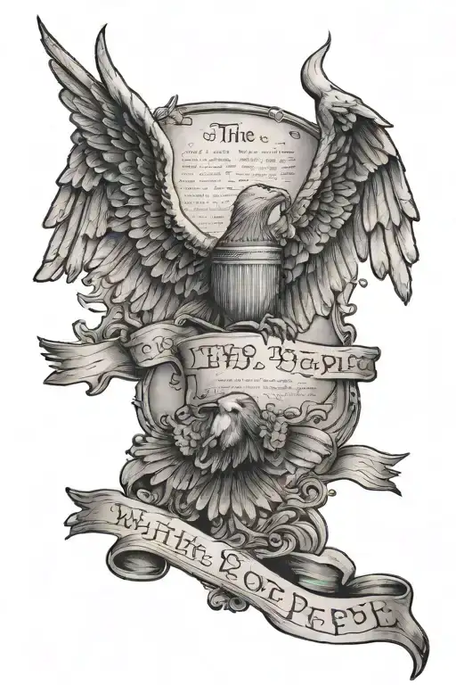 we the people constitution full sleave tattoo design idea
