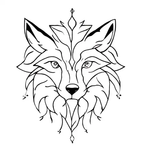 Breton Polynesian fox Constellation Lion tattoo design idea
