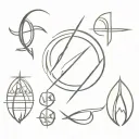 a strong dynasty symbols tattoo design idea