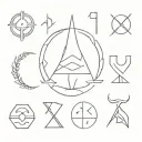 a strong dynasty symbols tattoo design idea