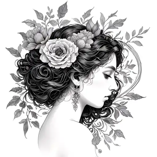 Persephone tattoo design idea
