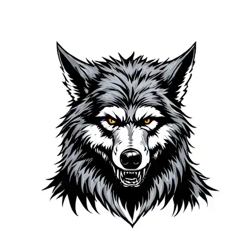 werewolf tattoo design idea