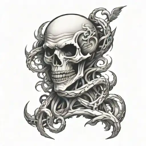 The Twisted One Symbil Blasphemous tattoo design idea