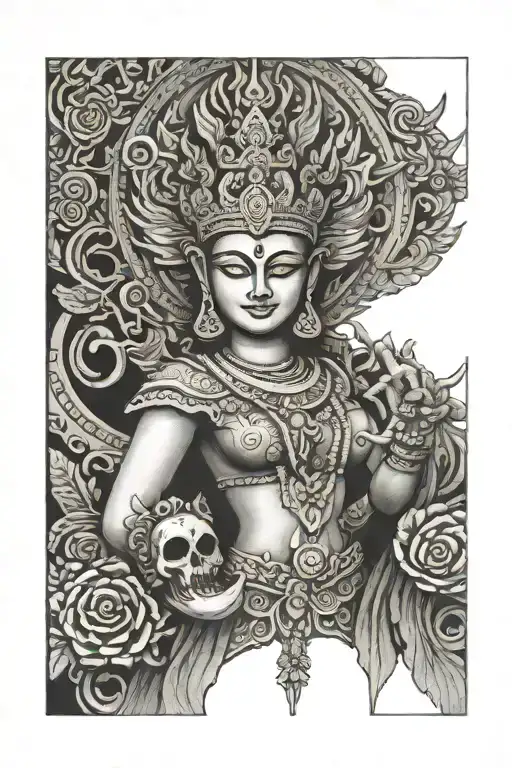 MUST BE MAJORIT BLACK SO IT CAN COVER OLD TATTOOS CAMBODIAN THEME tattoo design idea