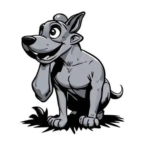 80s cartoon tattoo design idea