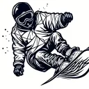 snowboarding tattoo design idea