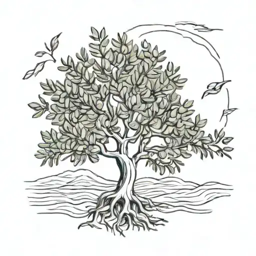 Olive Tree Therapy tattoo design idea