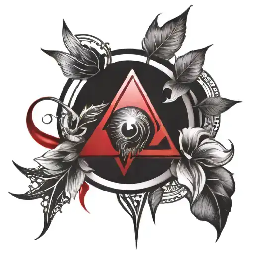 red spectrum tattoo design idea