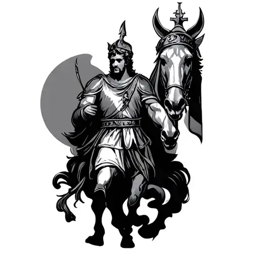 St George tattoo design idea